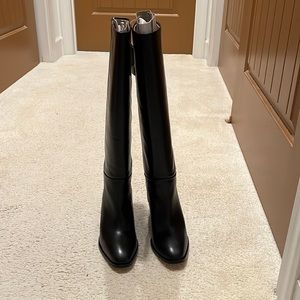 Banana Republic Leather Tall Shaft Boot Black NEW in box with tags
